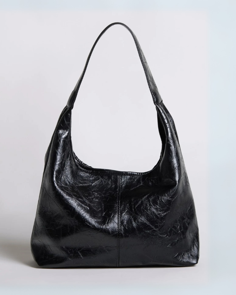 Selene Distressed Leather Tote - Zipper Version