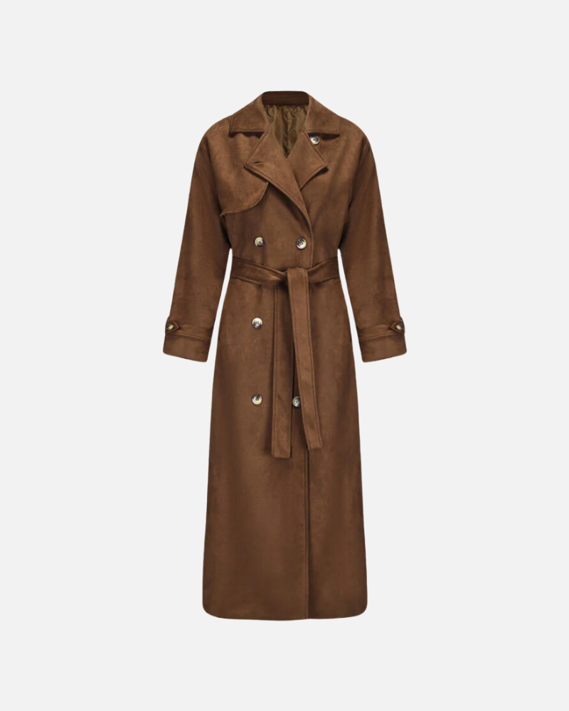 Molly Faux Suede Trench