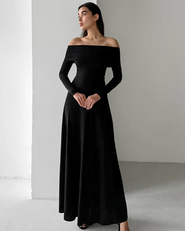 Leah Off-Shoulder Gown