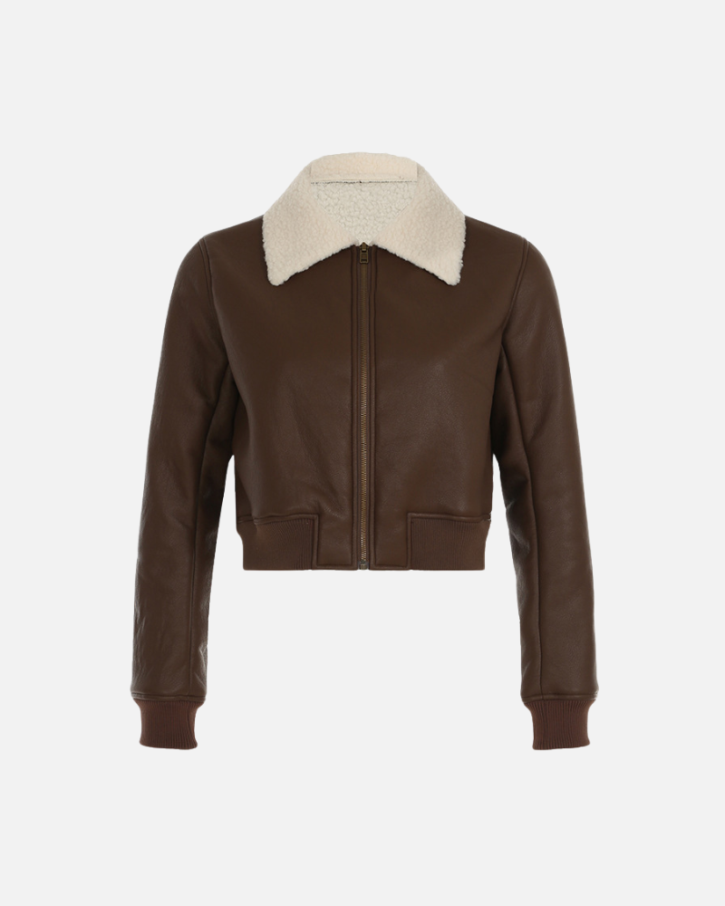 Charlotte Shearling Bomber