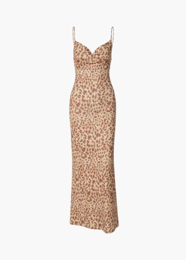 Nina Leopard Print Maxi Dress